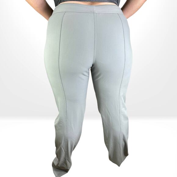 00s DKNY Vintage Gray Stretch Straight Leg Dress Pants - Picture 3 of 6